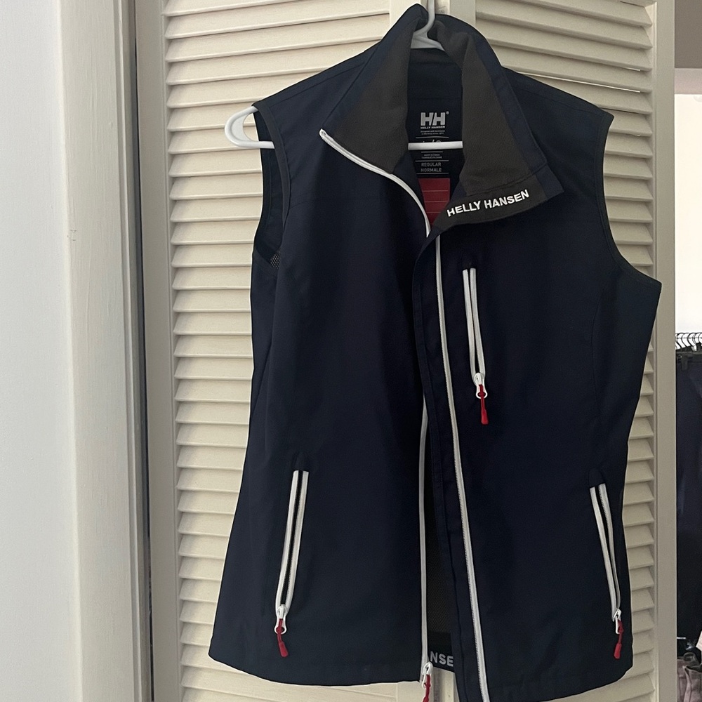 Helly Hansen Navy Vest with White and Red Details
